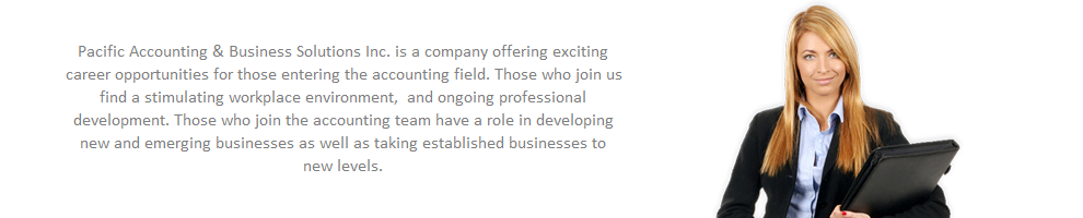 Pacific Accounting careers: a businesswoman holding a folder
